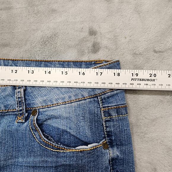 Route 66 Jeans Womens 15/16 Blue Mid Rise Classic Fit Skinny Leg Stretch Denim - Picture 8 of 14